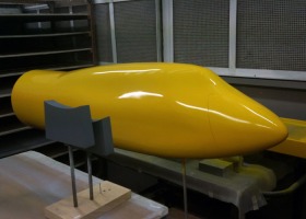 The fuselage in paint - DHL Ground Crew Trainer - DHL Global