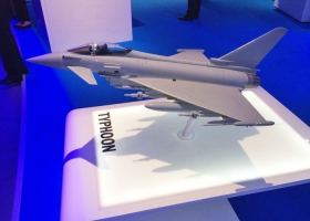 1:12 scale Eurofighter Typhoon on the BAE Systems stand FIA 2014