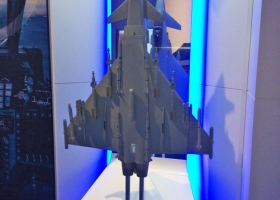 1:12 scale Eurofighter Typhoon on the BAE Systems stand FIA 2014