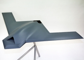 FCAS UAV on a display stand