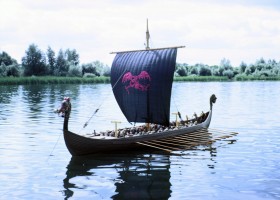 12 feet long Viking Ship Model for the film “Longships”