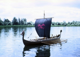 12 feet long Viking Ship Model for the film “Longships” - Columbia Pictures