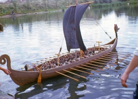 12 feet long Viking Ship Model for the film “Longships” - Columbia Pictures