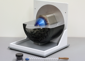 Injector demonstrator model with detergent wand and carbon deposits - Shell Research